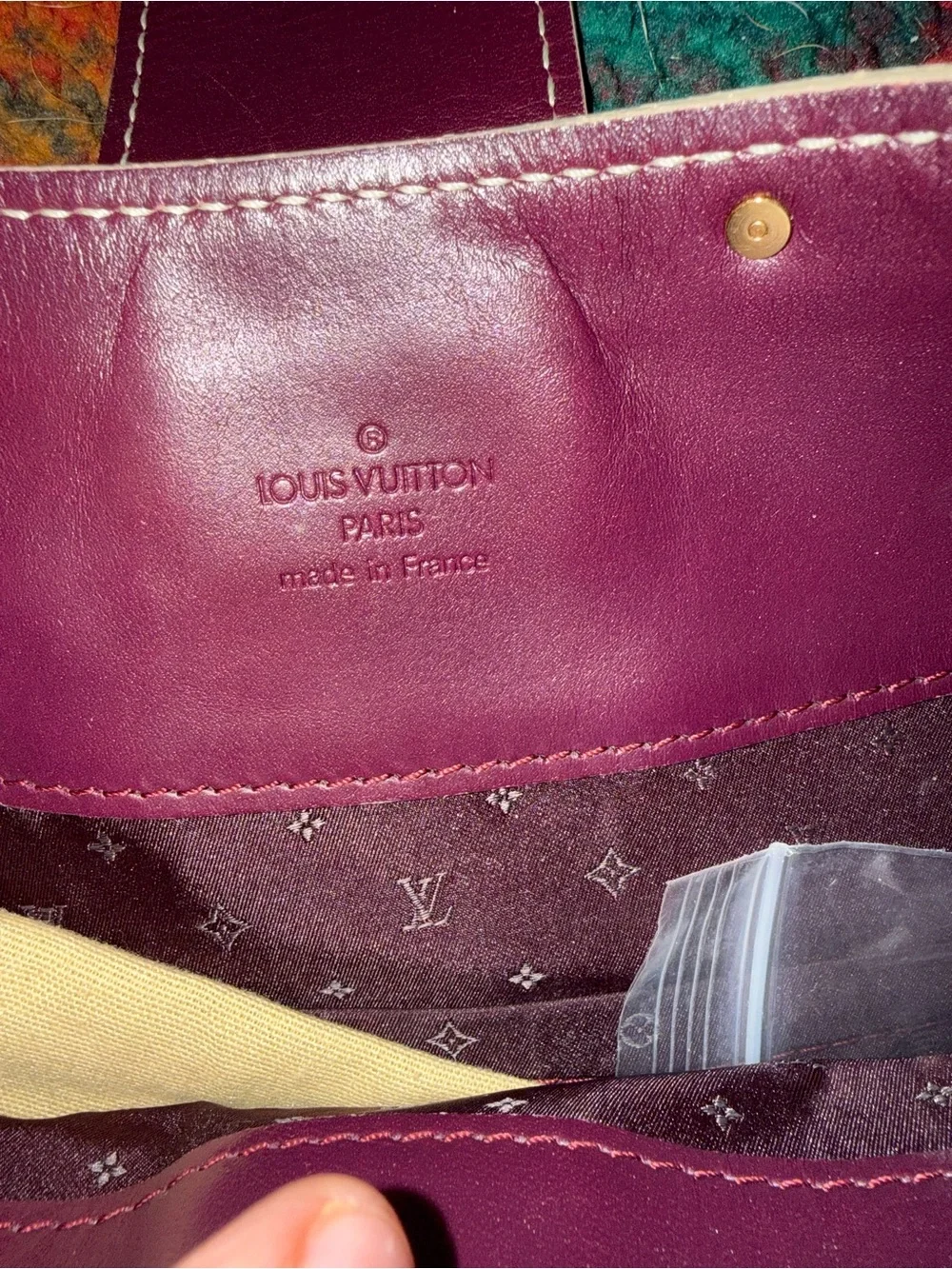 Authentic Louis Vuitton Suhali L’Affriolant Prune Purple Hobo Bag Vintage 2004